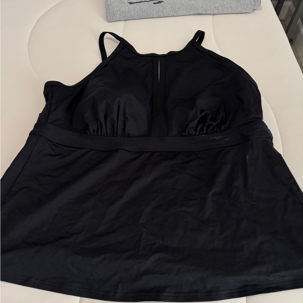 Lands End Tankini Top 24W long torso